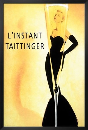 Do you know who the blonde woman is in this iconic Taittinger poster?